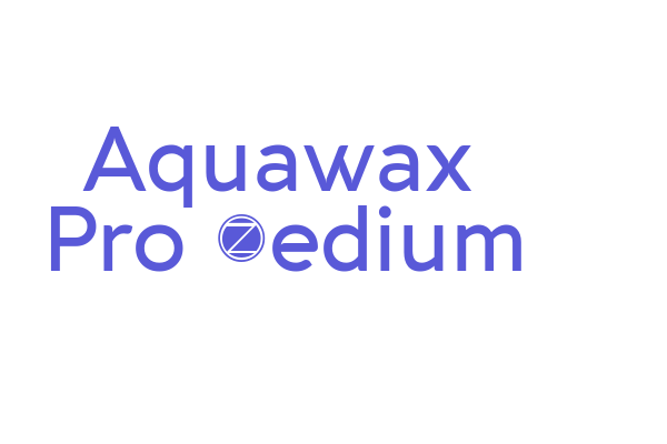 Aquawax Pro Medium Font