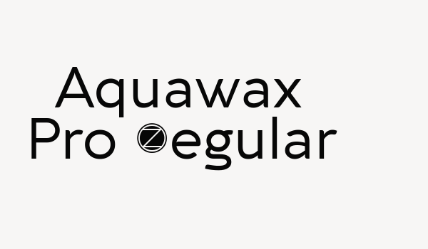 Aquawax Pro Regular Font