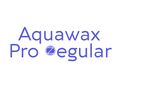 Aquawax Pro Regular Font