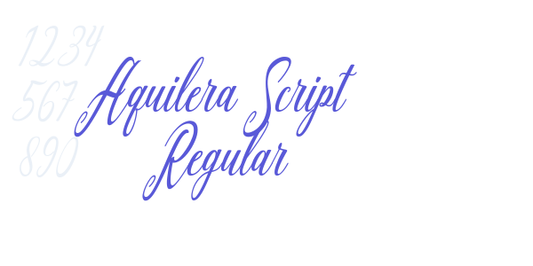 Aquilera Script Regular font free