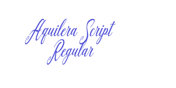 Aquilera Script Regular Font Download