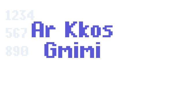 Ar Kkos Gmimi font free