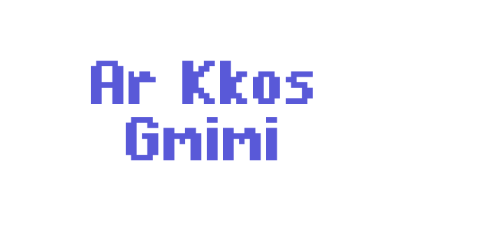 Ar Kkos Gmimi Font Download