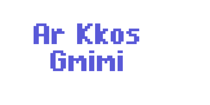 Ar Kkos Gmimi Font