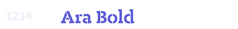 Ara Bold font