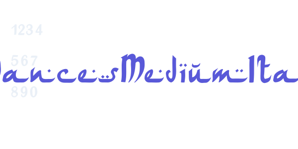 ArabDancesMediumItalic font free