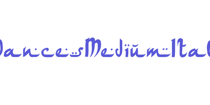 ArabDancesMediumItalic Font Download