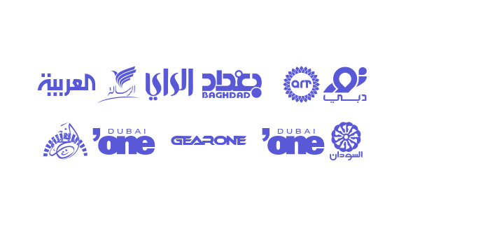 Arab TV logos Font Download