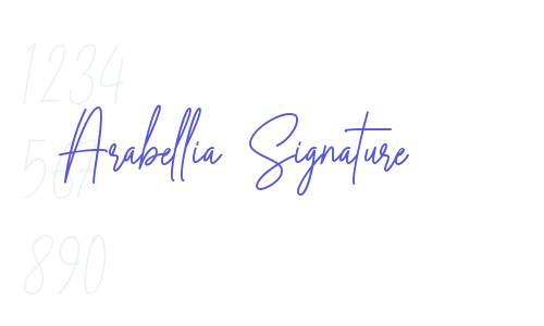 Arabellia Signature Font