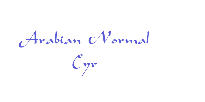 Arabian Normal Cyr Font Download