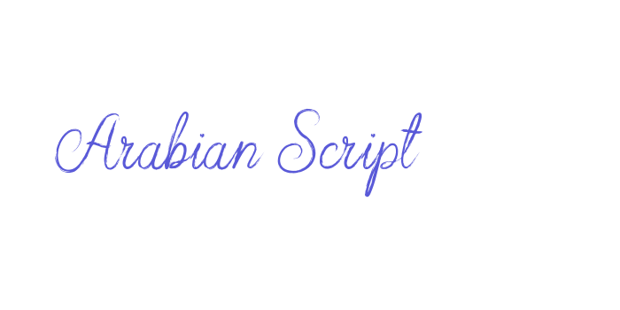 Arabian Script Font Download