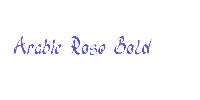 Arabic Rose Bold Font Download