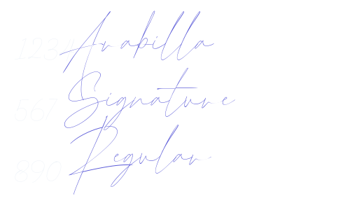 Arabilla Signature Regular Font Download