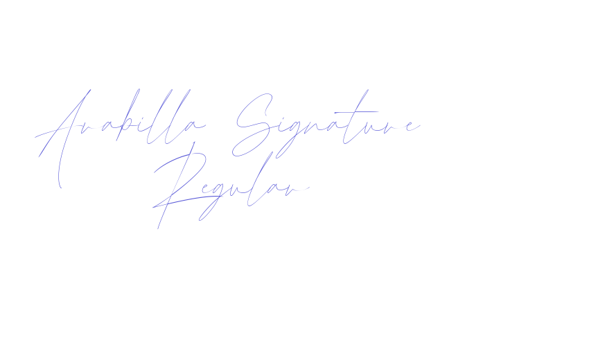 Arabilla Signature Regular Font Download