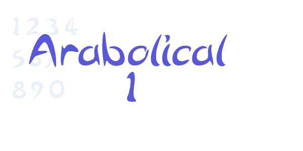 Arabolical 1 font free