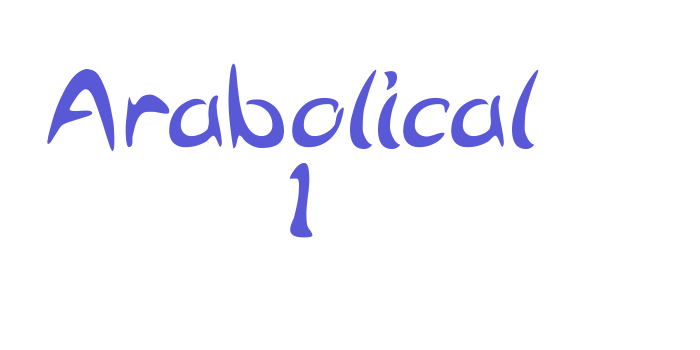 Arabolical 1 Font