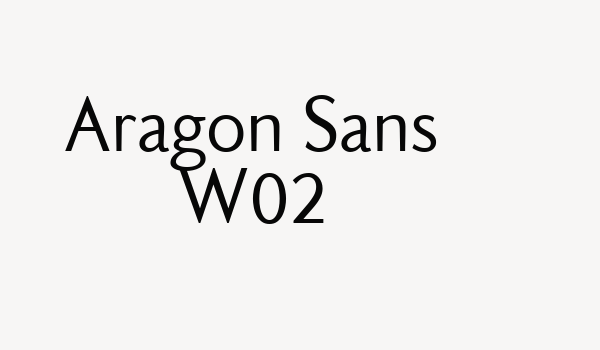 Aragon Sans W02 Font