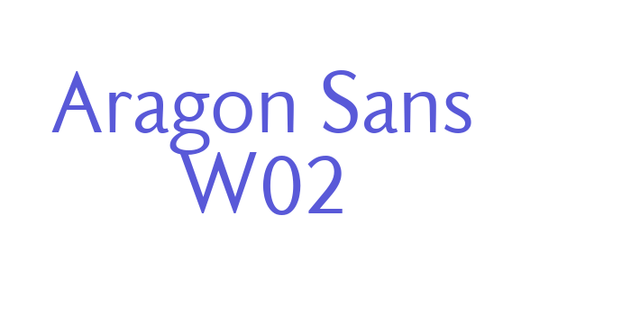 Aragon Sans W02 Font