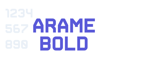 Arame Bold font free