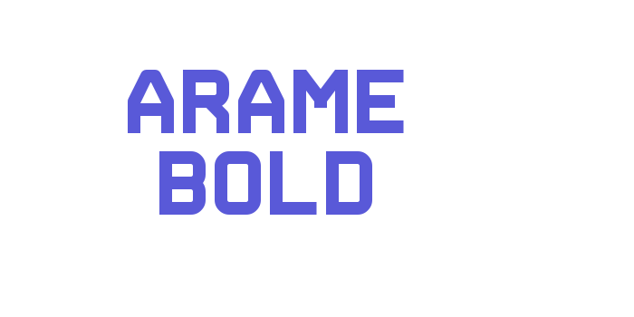 Arame Bold Font