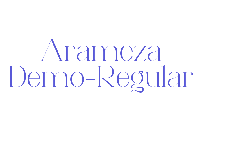 Arameza Demo-Regular Font Download