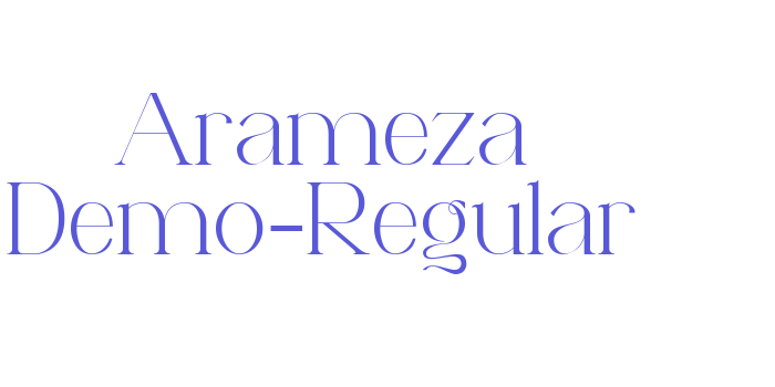 Arameza Demo-Regular Font Download