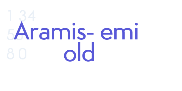 Aramis-Demi Bold font free