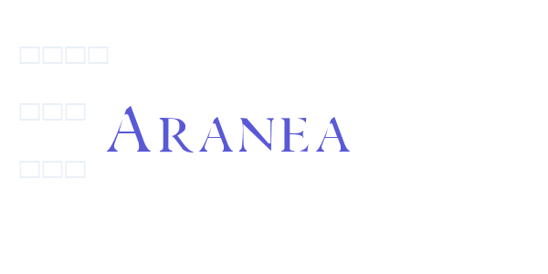 Aranea font free