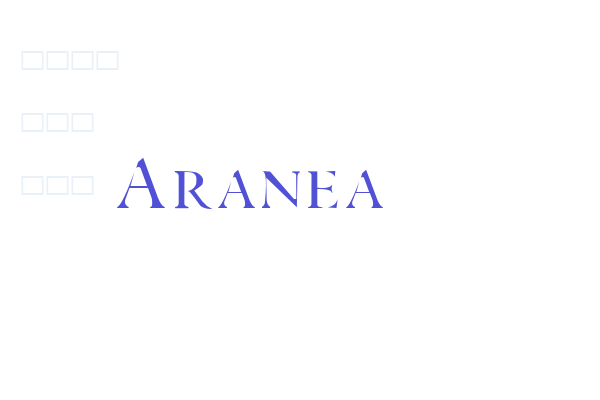 Aranea Font Download