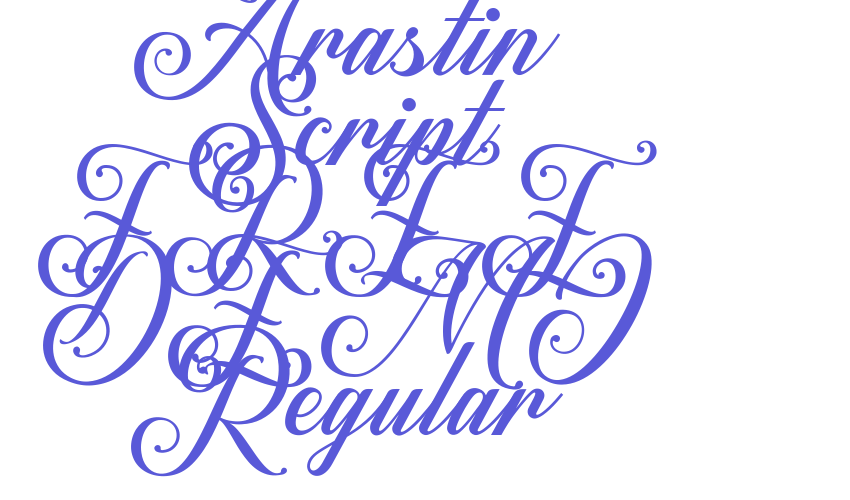 Arastin Script FREE DEMO Regular Font