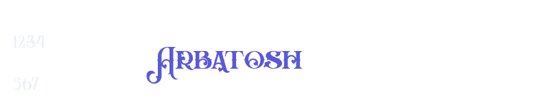 Arbatosh-related font