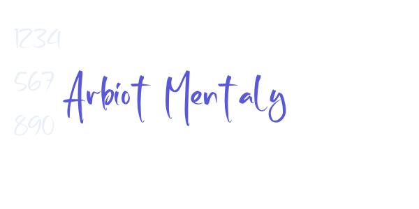 Arbiot Mentaly font free