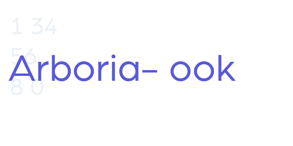 Arboria-Book font free