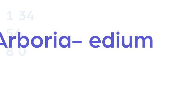 Arboria-Medium font free