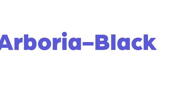 Arboria-Black Font Download