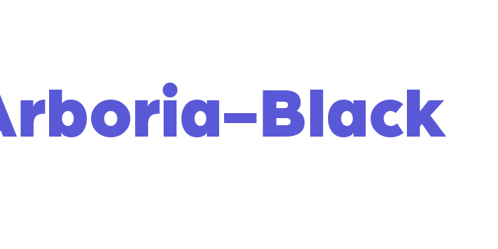 Arboria-Black Font