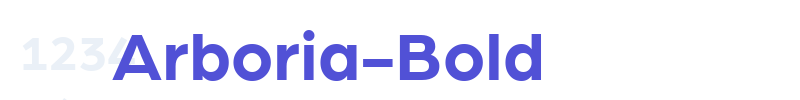 Arboria-Bold-font