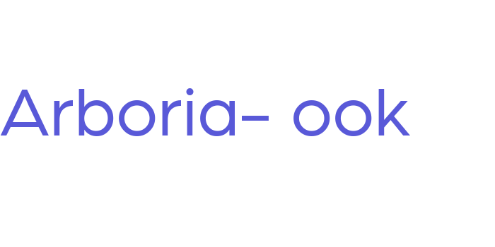 Arboria-Book Font