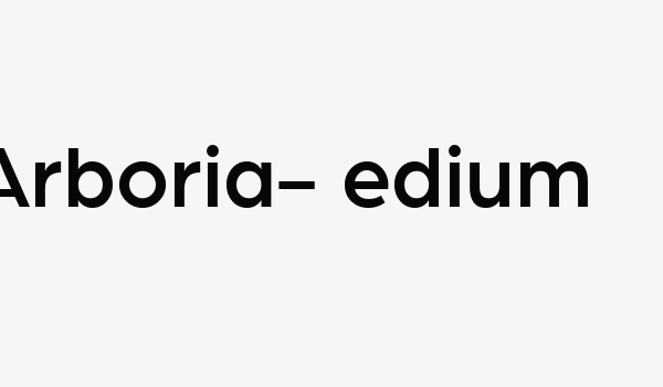 Arboria-Medium Font