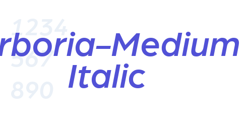 Arboria-Medium Italic-font-download