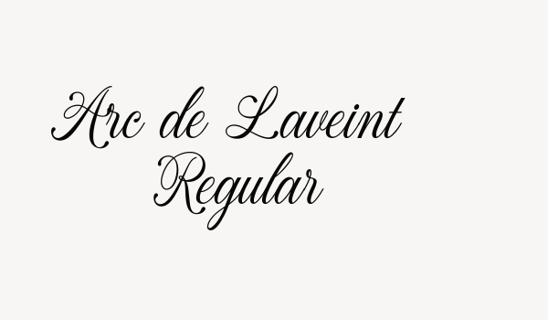 Arc de Laveint Regular Font