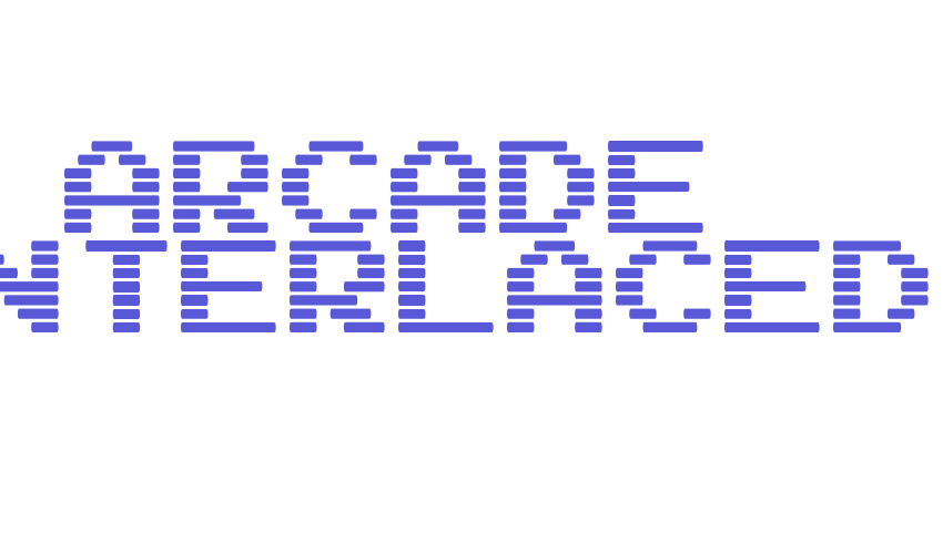 Arcade Interlaced Font