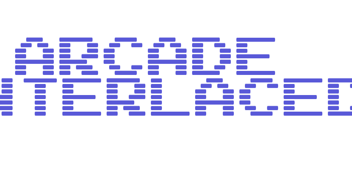 Arcade Interlaced Font Download