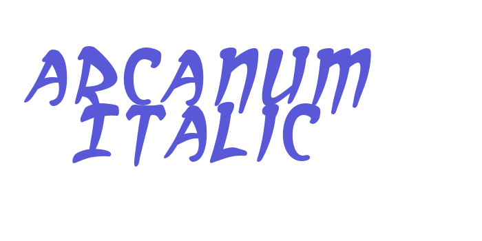 Arcanum Italic Font Download