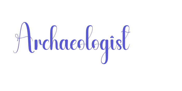 Archaeologist Font