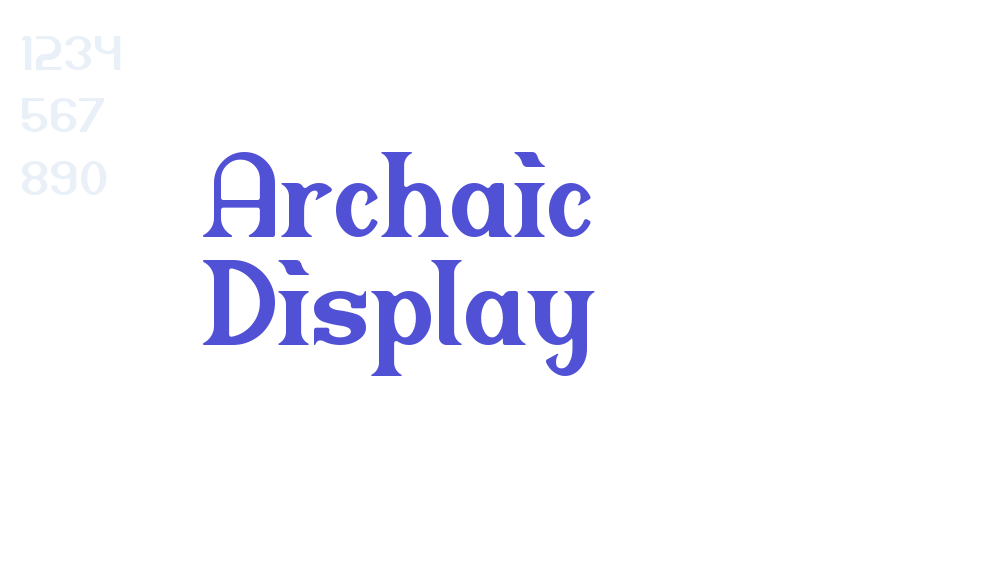 Archaic Display-font-download