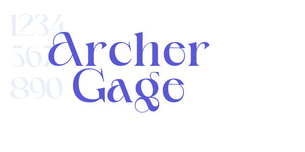 Archer Gage font free