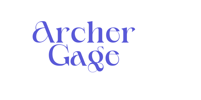 Archer Gage Font Download