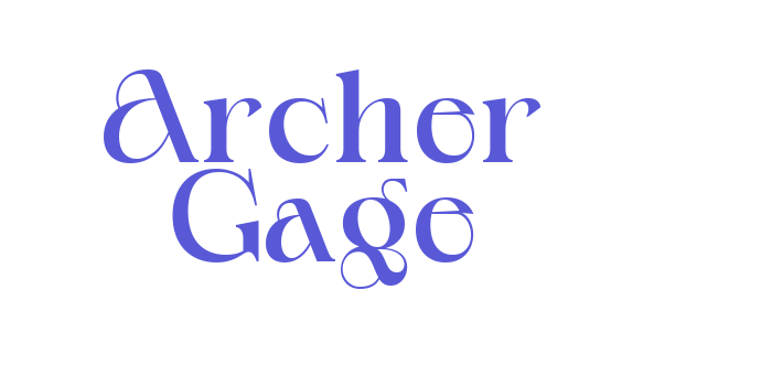 Archer Gage Font