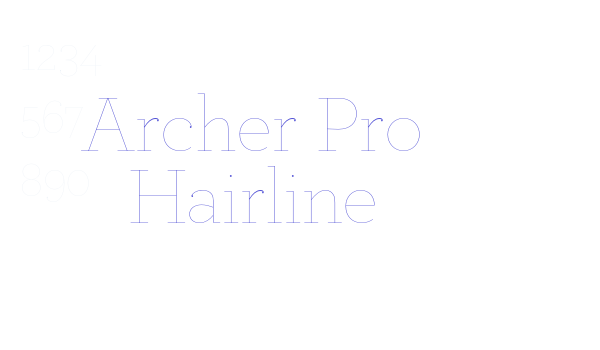 Archer Pro Hairline font download